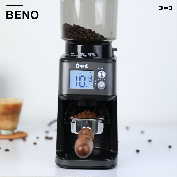 OGGI เครื่องบดกาแฟอัตโนมัติ รุ่น FOR-TUNE แถมฟรี ขารองด้ามชงและยางตบไล่กาแฟ