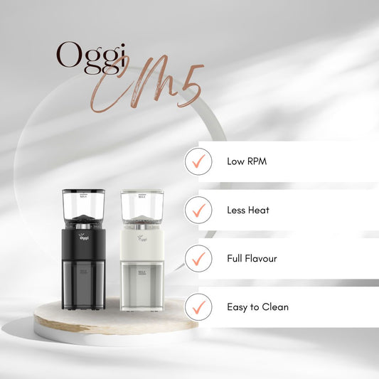 The Oggi Cold Mill CM5 Automatic Coffee Grinder