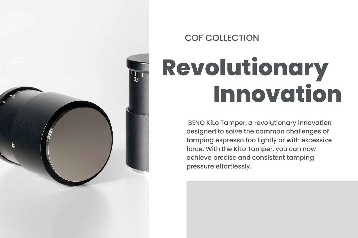 BENO Kilo Tamper - Perfect Your Espresso Extraction