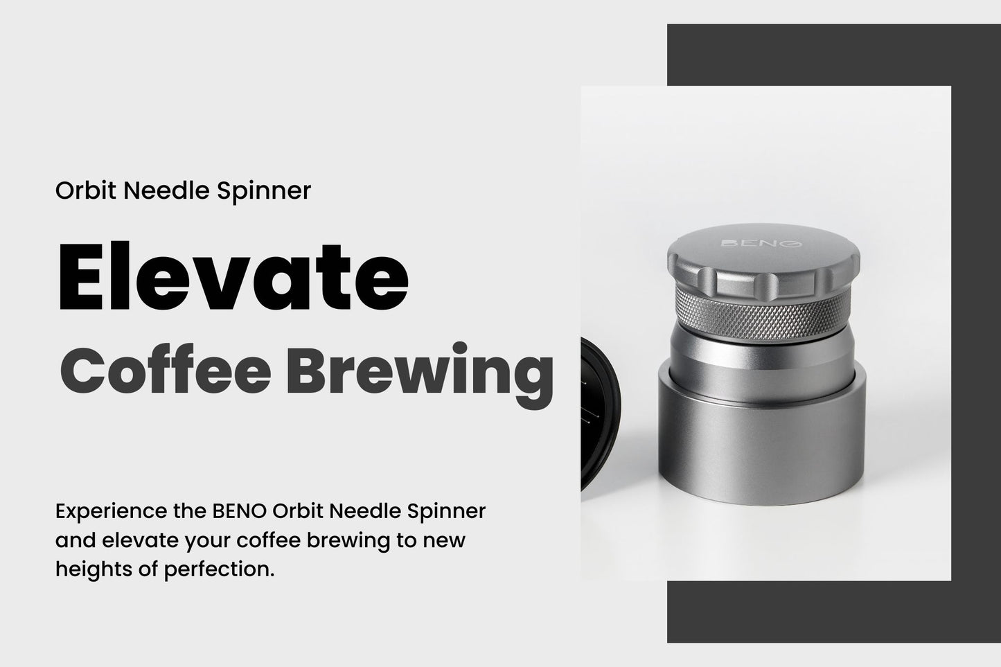 BENO Orbit Needle Spinner - เข็มเกลี่ยผงกาแฟรุ่นใหม่ที่ช่วยปรับระดับความลึกของเข็มได้