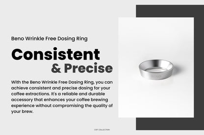 Beno Wrinkle Free Dosing Ring แหวนกรอกผงกาแฟใส้ด้ามชง ผลิตจากอลูมิเนียมน้ำหนักเบา แม่เหล็กแรง ไม่หลุดง่าย ไม่ทิ้งรอยแหวน