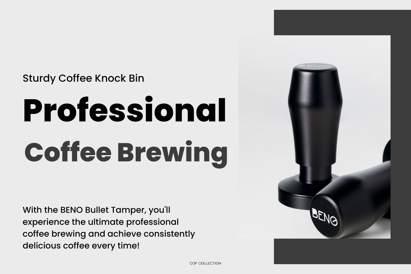 BENO Bullet Tamper - อุปกรณ์กดกาแฟที่เป็นเอกลักษณ์แห่งความเป็นมืออาชีพ!