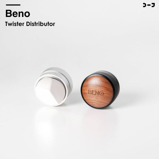 BENO Twister Distributor ที่เกลี่ยผงกาแฟขนาด 58 mm ใช้ปรับระดับหน้าผิวกาแฟให้เรียบก่อนแทมป์ ปรับระดับความลึกได้ง่ายสวย