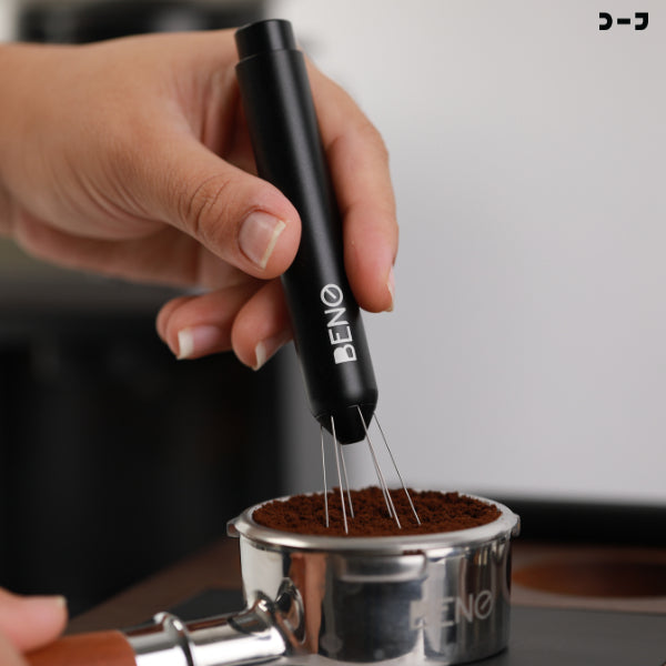 BENO PENCIL WDT Spreader Needle เข็มเกลี่ยผงกาแฟรุ่นดินสอกด เกลี่ยเพื่อให้ไม่จับตัวเป็นก้อนและให้ปริมาณกระจายทั่วบาสเก็ต