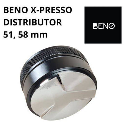 BENO X-Presso Distributor ที่เกลี่ยผงกาแฟ สำหรับด้ามชงเครื่องเอสเพรสโซ่ ขนาด 51 และ 58 มิล แบบ 3 ใบพัด ปรับระดับสูงต่ำได้