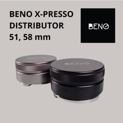 BENO X-Presso Distributor ที่เกลี่ยผงกาแฟ สำหรับด้ามชงเครื่องเอสเพรสโซ่ ขนาด 51 และ 58 มิล แบบ 3 ใบพัด ปรับระดับสูงต่ำได้