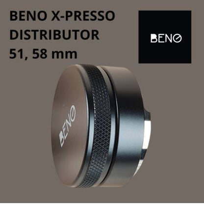 BENO X-Presso Distributor ที่เกลี่ยผงกาแฟ สำหรับด้ามชงเครื่องเอสเพรสโซ่ ขนาด 51 และ 58 มิล แบบ 3 ใบพัด ปรับระดับสูงต่ำได้